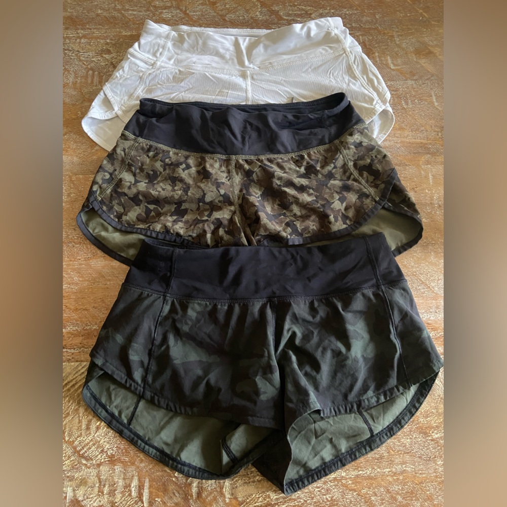 Lululemon Speed Up Shorts, 2.5” (Set of 3)